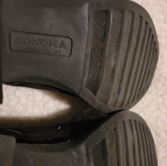 WOMENS SONOMA GOODS FOR LIFE SUEDE ANKLE BOOTS BLACK SIZE 8.5 - Picture 13 of 15